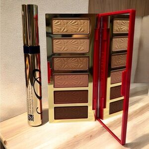 Estee Lauder 6 pan Brown Eyeshadow Palette with Sumptuous Extreme Mascara